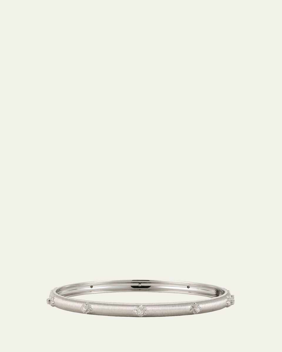 Macri Bombe 18K White Gold Diamond Cuff Bracelet